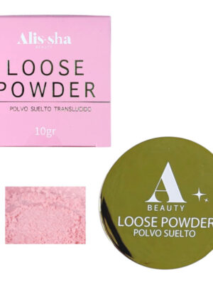 POLVO SUELTO TRANSLÚCIDO ALISSHA BEAUTY – TONO ROSADO