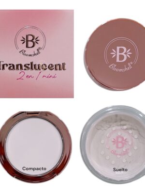 POLVO TRANSLUCENT 2 EN 1 MINI BLOOMSHELL