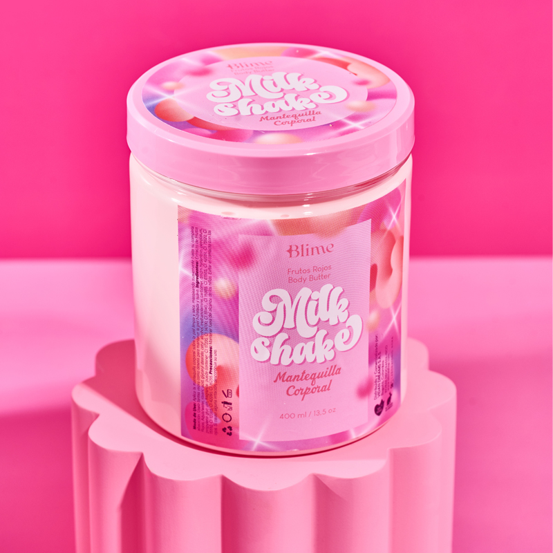 MANTEQUILLA CORPORAL MILK SHAKE FRUTOS ROJOS BLIME 400 ML