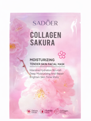 SADOER COLLAGEN SAKURA MOISTURIZING TENDER SKIN FACIAL MASK