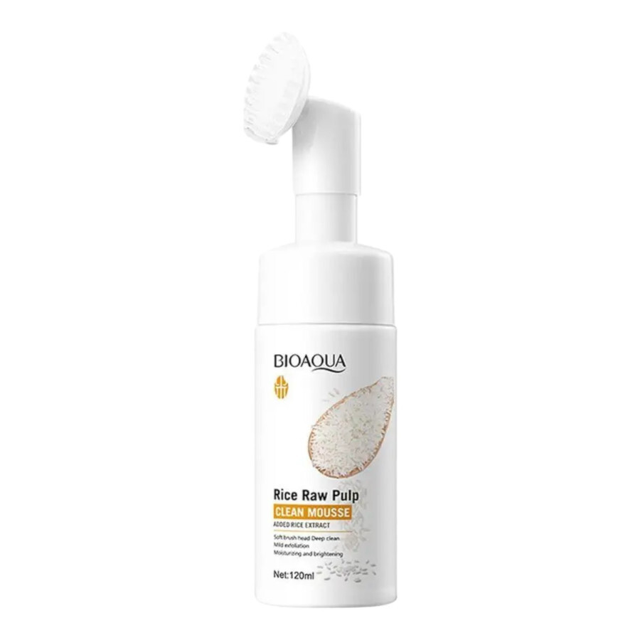 ESPUMA LIMPIADORA FACIAL RICE RAW PULP CLEAN MOUSSE BIOAQUA
