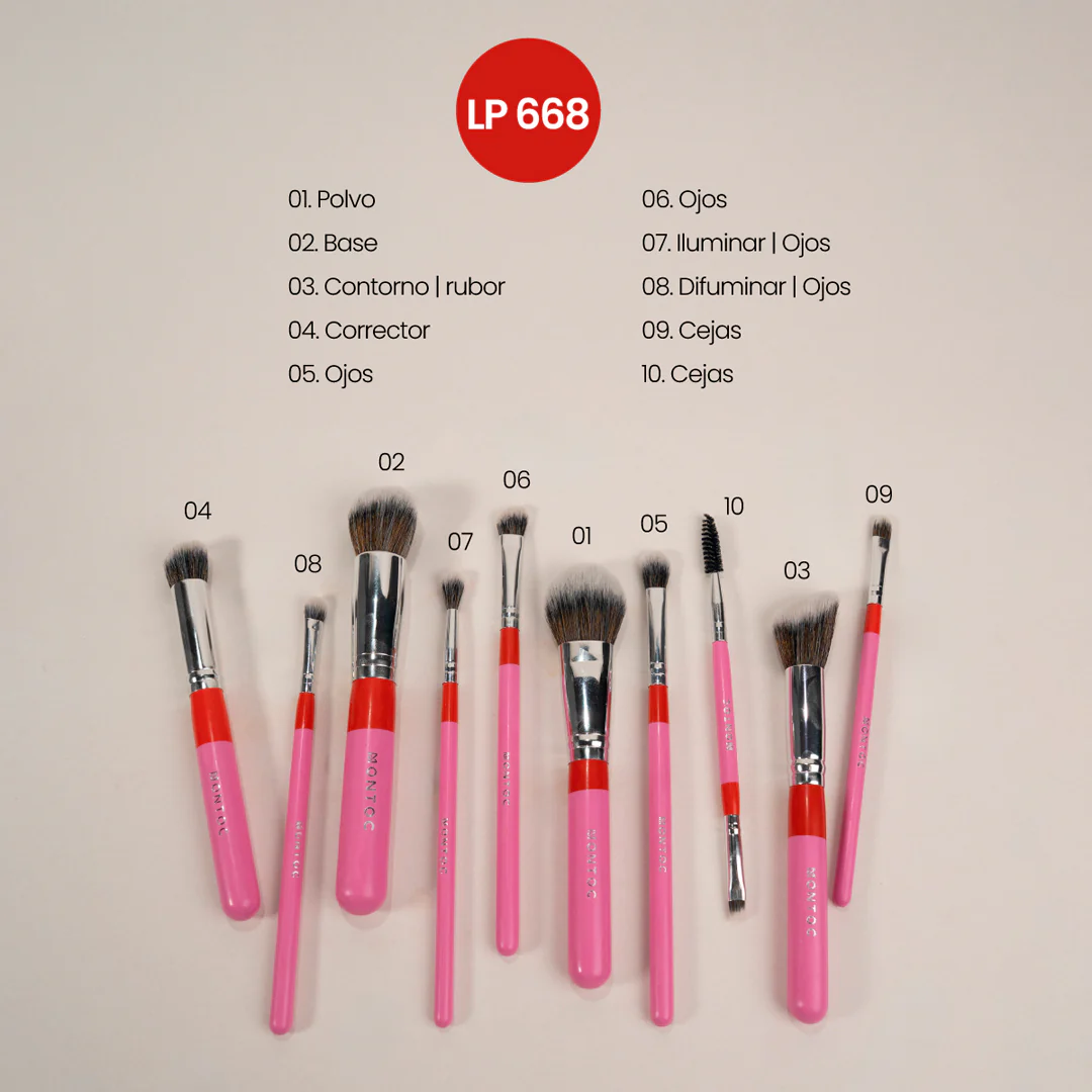 KIT DE BROCHAS FLUFFY X 10 PIEZAS - Image 2