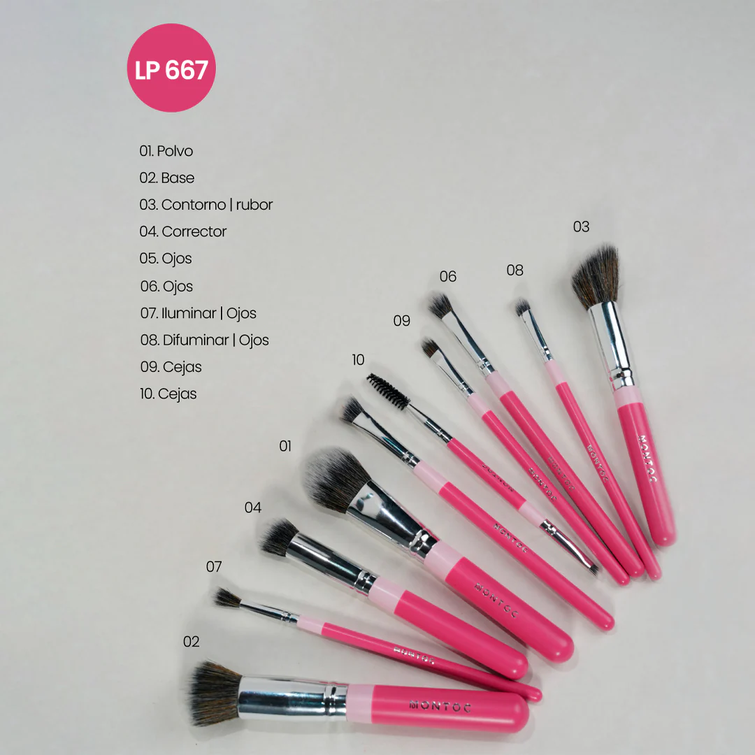 KIT DE BROCHAS FLUFFY X 10 PIEZAS - Image 8