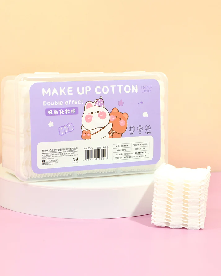 POMOS DESMAQUILLANTES 120 PCS LIMPIEZA PROFUNDA