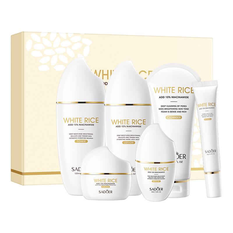 KIT FACIAL WHITE RICE + NIACINAMIDA SADOER