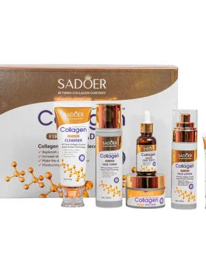 KIT FACIAL COLÁGENO ANTI-EDAD SADOER 6 PIEZAS