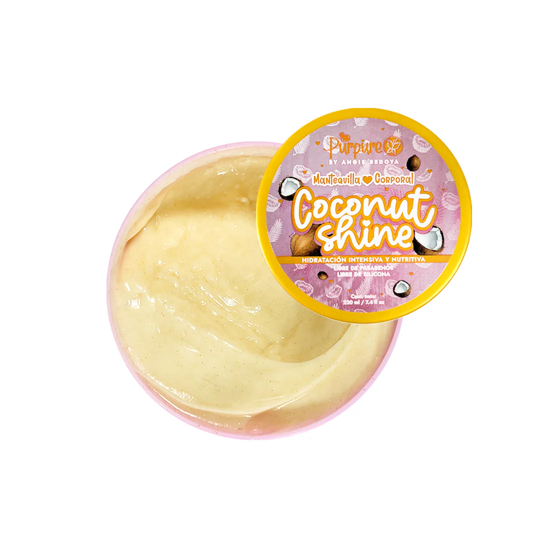 MANTEQUILLA CORPORAL COCONUT SHINE 220ML PURPURE