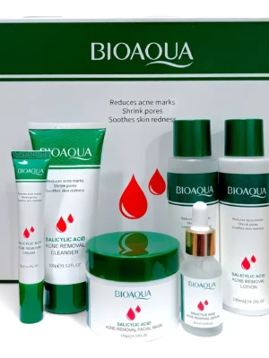 KIT FACIAL ÁCIDO SALICÍLICO BIOAQUA 6 PIEZAS