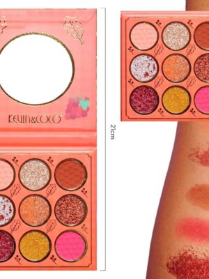 PALETA DE SOMBRAS KEVIN & COCO 9 COLORES AUTUMN GLOW