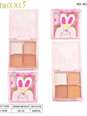 PALETA DE SOMBRAS KEVIN & COCO BUNNY 4 COLORES