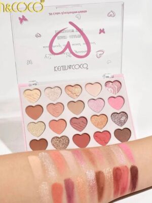PALETA DE SOMBRAS KEVIN & COCO CORAZONES 20 COLORES