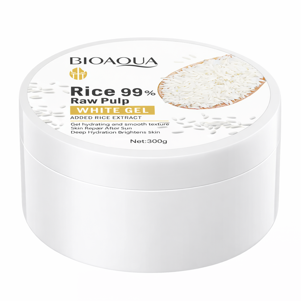 GEL HIDRATANTE DE ARROZ BIOAQUA RICE 99% RAW PULP WHITE GEL