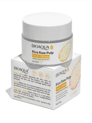 BIOAQUA RICE RAW PULP CREMA FACIAL HIDRATANTE CON EXTRACTO DE ARROZ