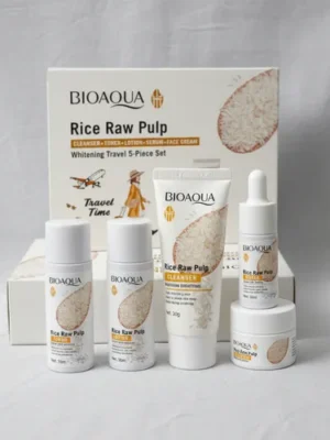 KIT VIAJERO RICE RAW PULP BIOAQUA 5 PIEZAS