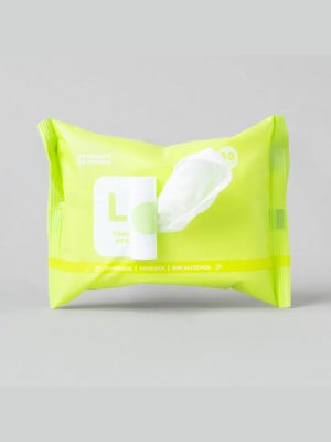 TOALLITAS DESMAQUILLANTES CON EXTRACTO DE PEPINO