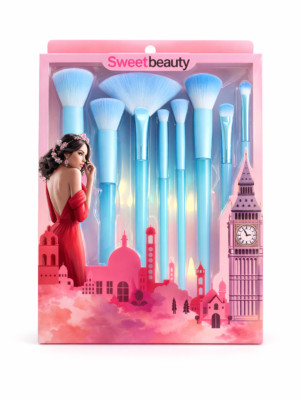 SET DE BROCHAS SWEET BEAUTY DISEÑO EDICIÓN ESPECIAL 8 PIEZAS