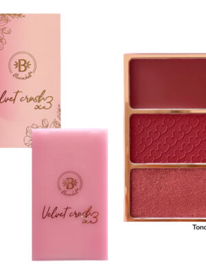 PALETA DE RUBORES Y ILUMINADOR VELVET CRUSH X3 BLOOMSHELL TONO 09