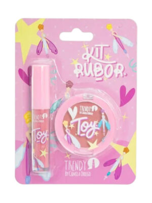 KIT RUBOR Y BRILLO LABIAL TOYS TRENDY BY CAMILA ORREGO