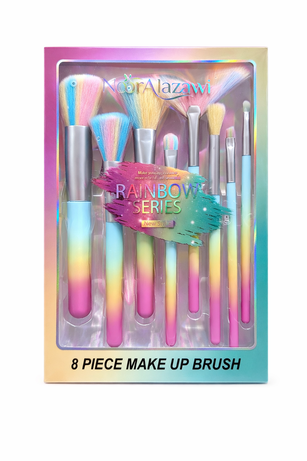 SET DE BROCHAS RAINBOW SERIES 8 PIEZAS NOOR ALAZAWI