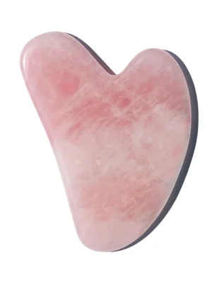 GUA SHA CORAZÓN CUARZO ROSA