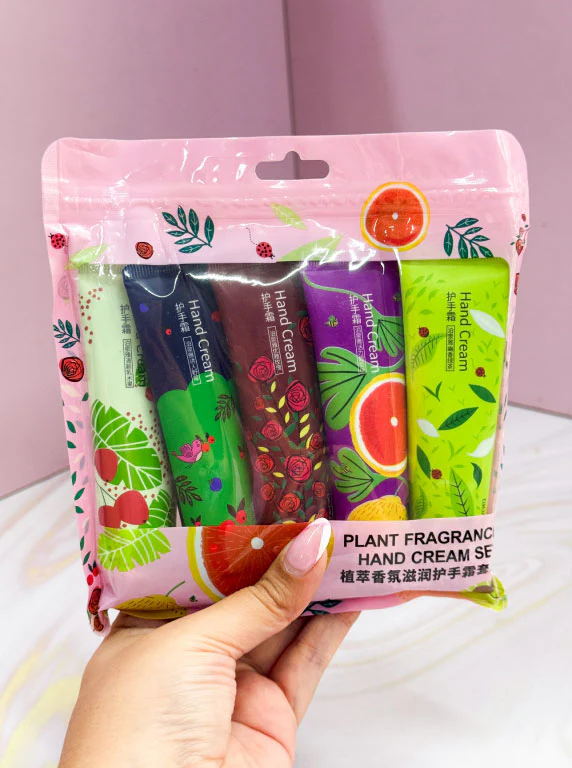 SET CREMAS DE MANOS PLANT FRAGRANCE X5
