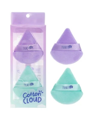 BORLAS PARA MAQUILLAJE COTTON CLOUD X2 TRENDY