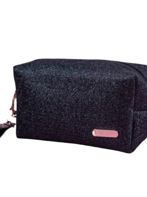 COSMETIQUERA SHELL BLACK DESTELLOS BLOOMSHELL