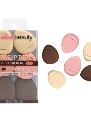 SET BORLAS AIR CUSHION MAKEUP TOOLS SWEET BEAUTY X6