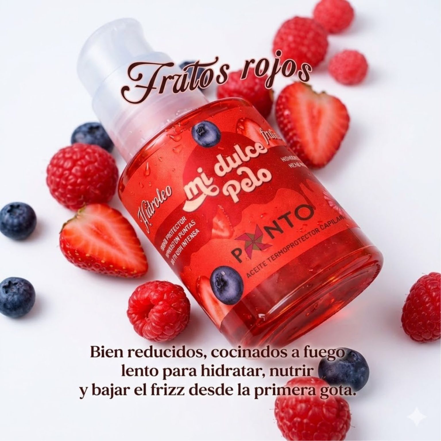 ÓLEO CAPILAR REPARADOR HIDROLEO FRUTOS ROJOS PONTO 60ML - Image 2