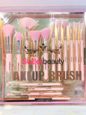 KIT DE BROCHAS MAKEUP BRUSH X 15 REF OH25-13 SWEET BEAUTY