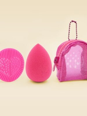 SET BEAUTY BLENDER + LIMPIADOR + COSMETIQUERA MYK