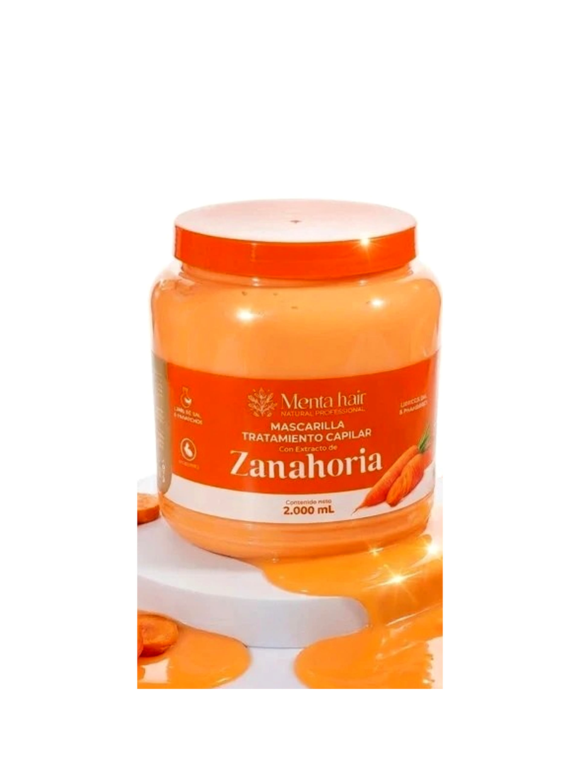 TRATAMIENTO CAPILAR CON ZANAHORIA COLAGENO Y VITAMINA E - X 2.000ML
