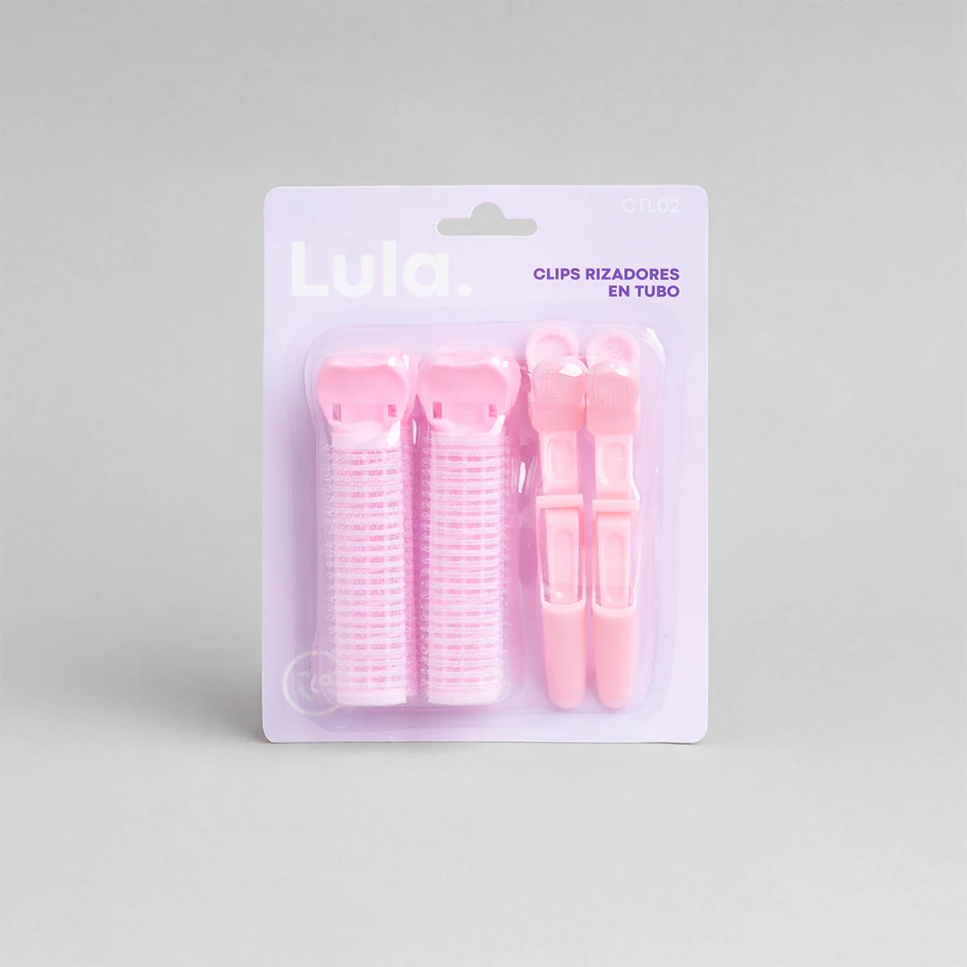 SET CLIPS RIZADORES EN TUBO LULA
