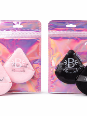 BORLAS PARA MAQUILLAJE BLOOMSHELL X2 (COLORES SURTIDOS)