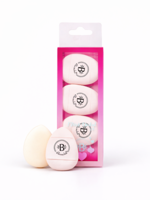 SET MINI BORLAS DE MAQUILLAJE BLOOMSHELL X4
