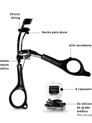 ENCRESPADOR PROFESIONAL DE PESTAÑAS CURVATURA PERFECTA Y DEFINICIÓN ESPECTAÑASS