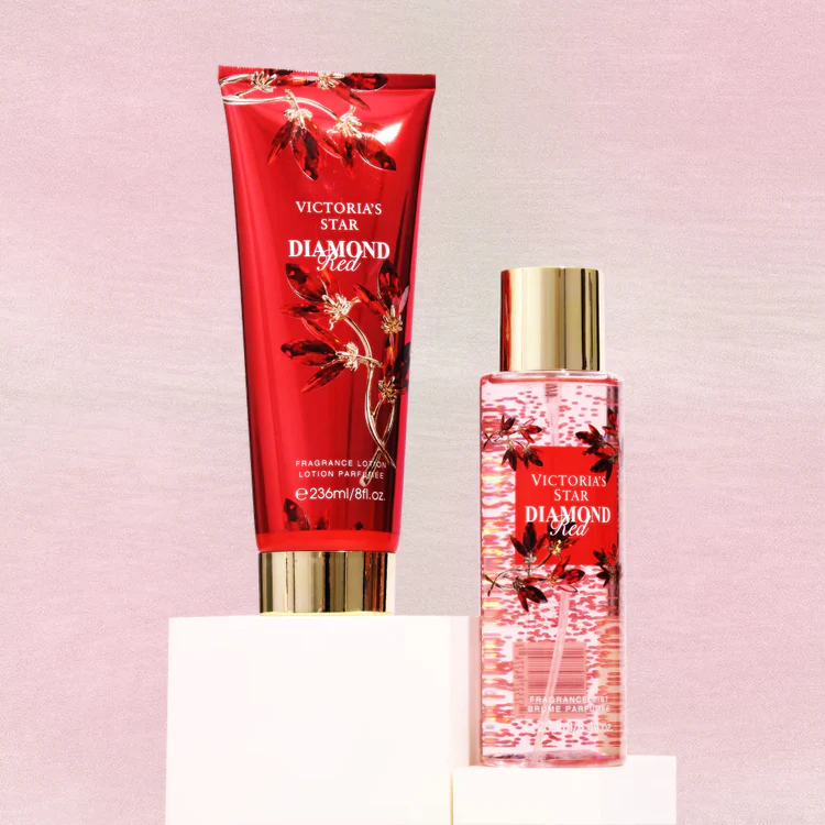 KIT DE REGALO SPLASH + CREMA CORPORAL VICTORIA'S STAR ROJO - Image 3