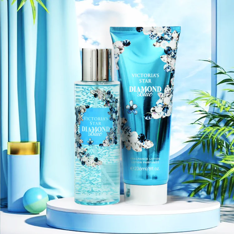 KIT DE REGALO SPLASH + CREMA CORPORAL VICTORIA'S STAR AZUL - Image 2