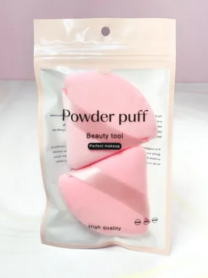 BORLAS POWDER PUFF X2 APLICACIÓN SUAVE Y ACABADO PERFECTO