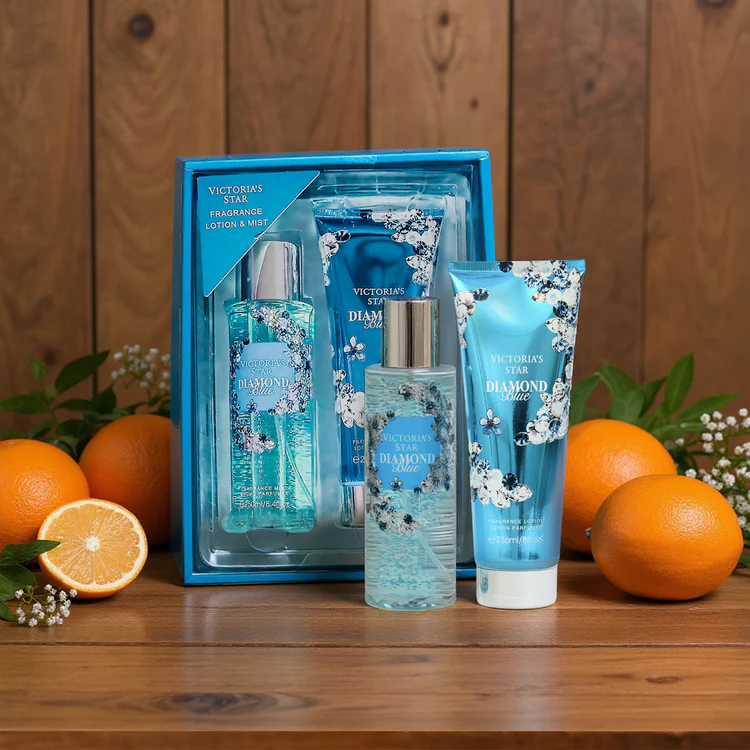 KIT DE REGALO SPLASH + CREMA CORPORAL VICTORIA'S STAR AZUL