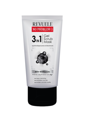 MASCARILLA EXFOLIANTE REVUELE CHARCOAL 3 EN 1 150ML LIMPIEZA PROFUNDA Y DETOX
