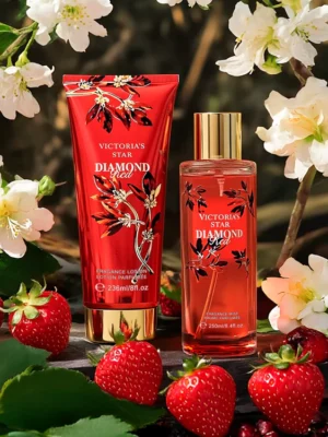 KIT DE REGALO SPLASH + CREMA CORPORAL VICTORIA'S STAR ROJO