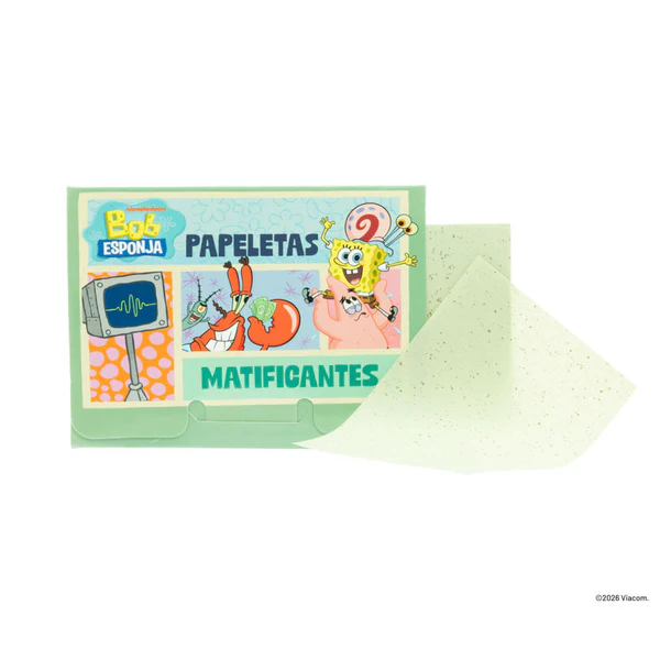 PAPELETAS ANTIGRASA BOB ESPONJA TRENDY