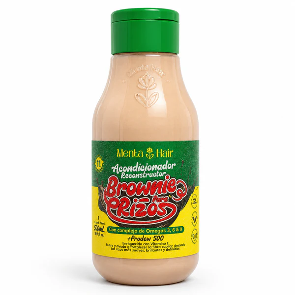 ACONDICIONADOR BROWNIE PARA RIZOS X550ML MENTA HAIR