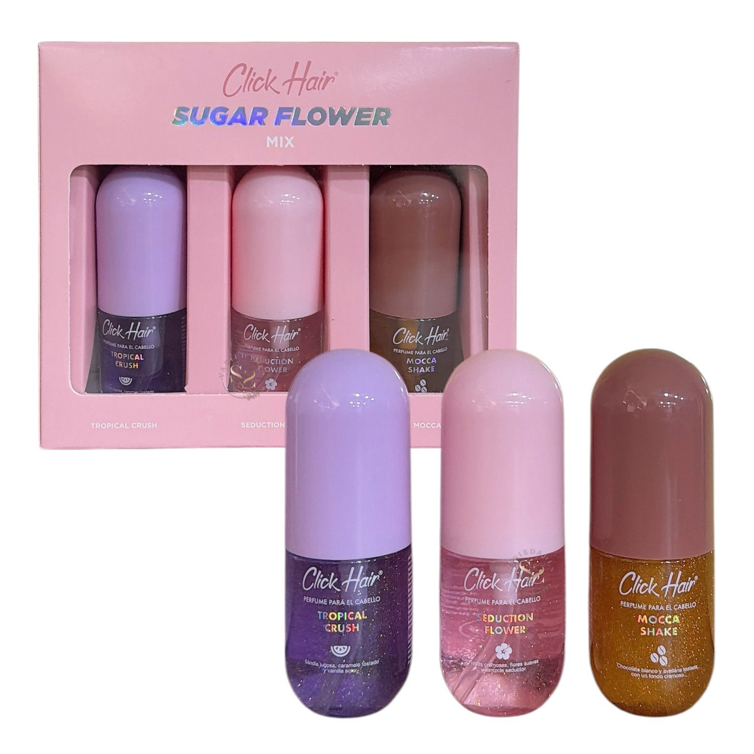 KITS PERFUMES CAPILARES CLICK HAIR X 32ML