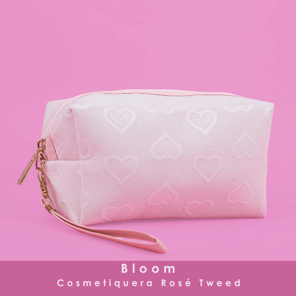 COSMETIQUERAS PINK BLOOMSHELL