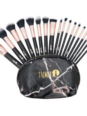 KIT BROCHA TRENDY KT18 MARMOL NEGRO X 18 UND TRENDY