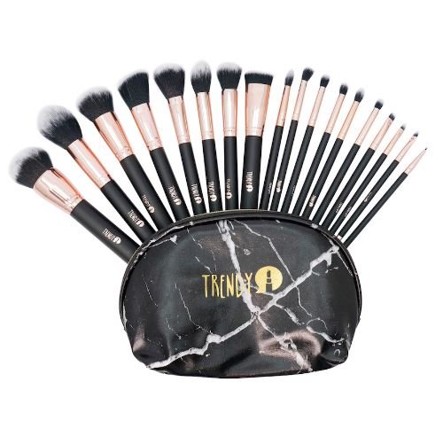 KIT BROCHA TRENDY KT18 MARMOL NEGRO X 18 UND TRENDY