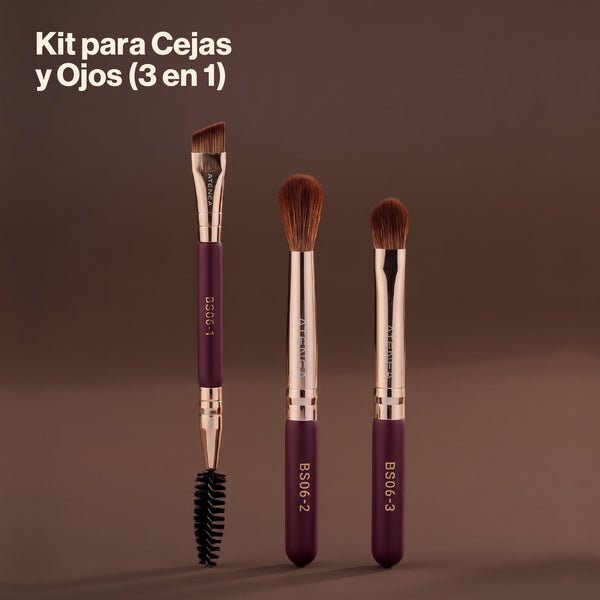 MINI BROCHAS KIT PARA CEJAS Y OJOS ATENEA (BS06)